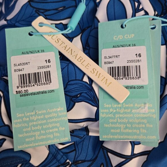 NWT SEA LEVEL RETREAT Plunge Bikini 16 (AUS) 14 (CAD) - Picture 7 of 8